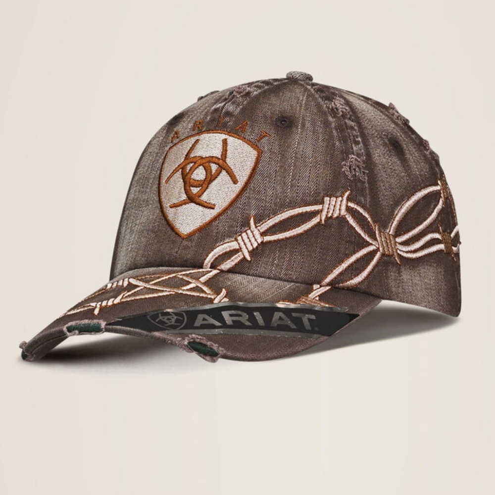 Ariat Men’s Distressed Barbed Wire Cap